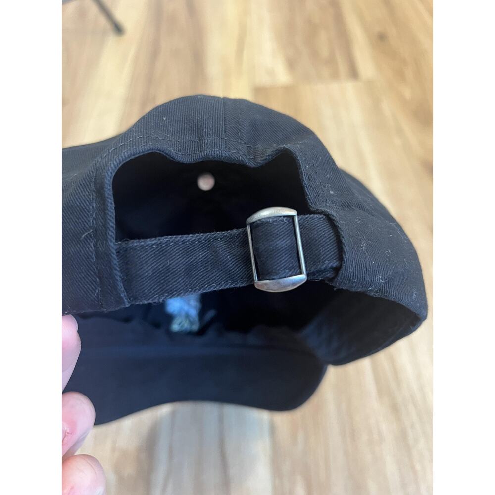Disney Mickey Mouse Hat Cap Strap Back Black Embroidered Mens Dad‎ Hat Cartoon - Picture 3 of 4